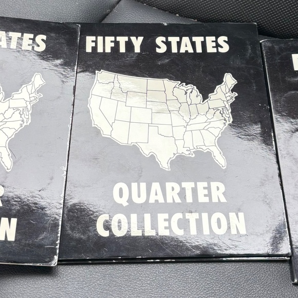 3 Full Sets of 50 State Quarter Collections with Book Holder - Picture 2 of 13